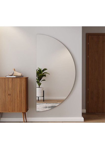 Şık D Model Duvar Aynası, Yatay ve Dikey Kullanım, Tam Boy ve Yarımay Seçenekleri