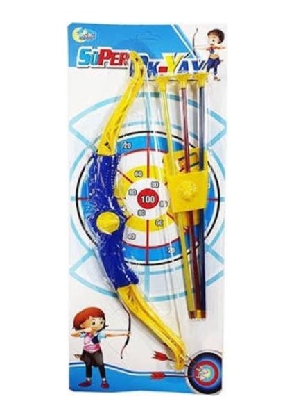Lüks Süper Ok Yay Seti Vantuzlu 5 Parça Ok Atma Ok Yay Oyun Seti 50CM modelleri
