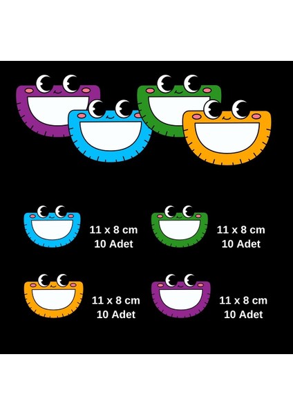 Öğrenci Yaka ve Dolap Isim Kartları 40'lı Paket fırsatları