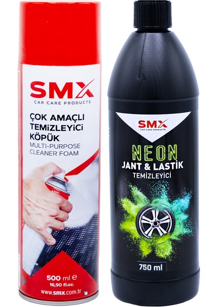 Çok Amaçlı Temizleyici Köpük 500 ml + Neon Jant Temizleyici 750 Ml.