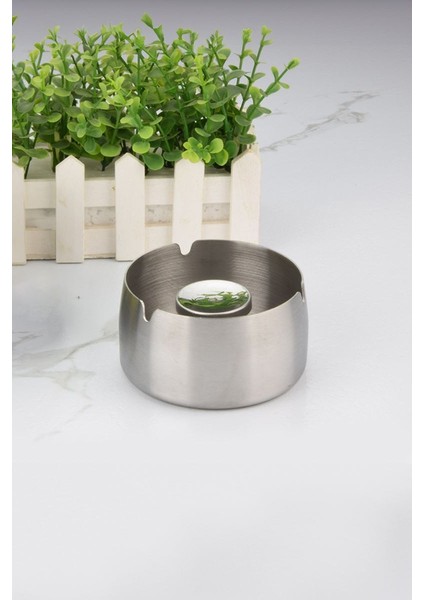 Çelik 8 cm Kafe Restaurant Lokanta Yuvarlak Kül Tablası Küllük MT172BY indirimleri