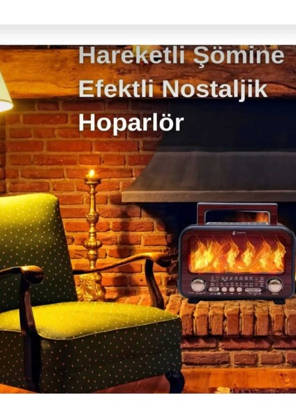 Bordo Şömineli Nostaljik Radyo, Evinizde Sıcak ve Samimi Atmosfer Yaratır modelleri