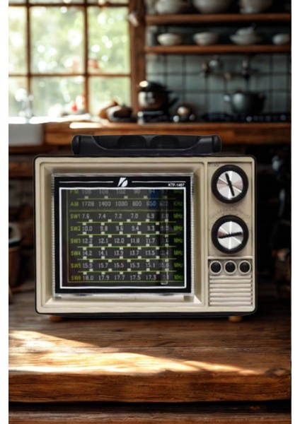 Mor Renkli, Bluetooth ve USB Destekli, Fenerli Nostaljik Radyo fiyatları