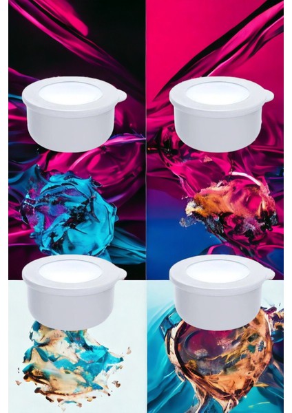 4'lü 500ML Yuvarlak Silikon Saklama Kabı Seti, Lacivert, Kahvaltı ve Depolama Için Uygun fırsatları