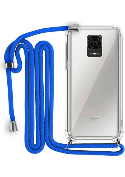 Xiaomi Redmi Note 9S Boyun Askılı Şeffaf Tank Kılıf
