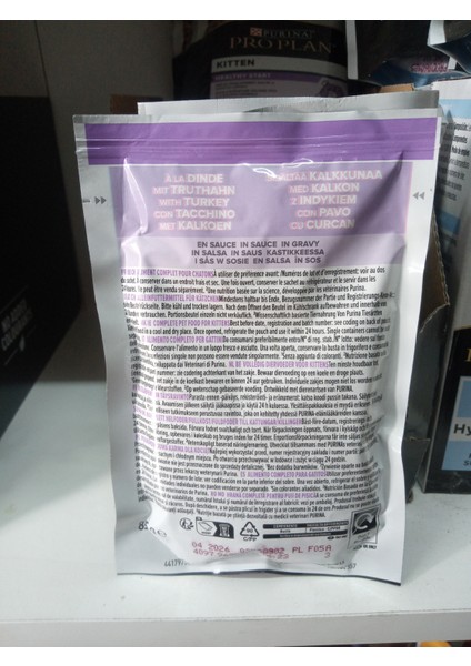 Pro Plan Yavru Kedi Yaş Mama Sos İçinde Hindi Etli 10 ADET+100 GRAM GLUKOZAMİN İÇERİKLİ PASTA(TÜY YUMAĞI ÖNLEYİCİ) fiyatları