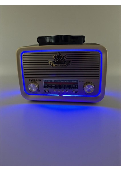 Fenerli Bluetooth USB Sd Fm Sw Am Mavi Ledli Nostaljik Müzik Kutusu modelleri