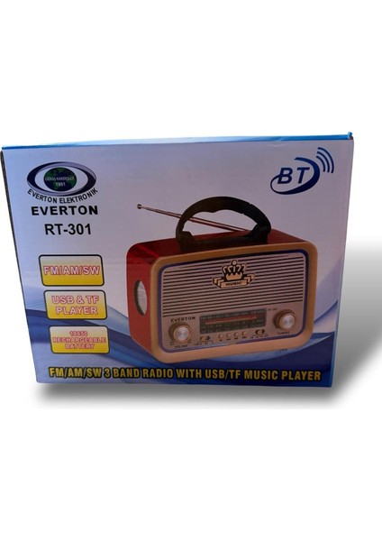 Fenerli Bluetooth USB Sd Fm Sw Am Mavi Ledli Nostaljik Müzik Kutusu indirimleri