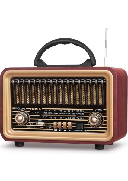 Kahverengi Retro Vintage Bluetooth Radyo ve Hoparlör, Müzik Keyfi Için Ideal Seçim fırsatları