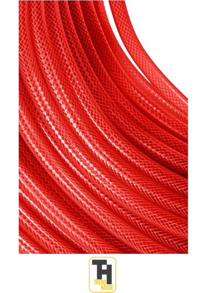 5/8 (1,59 cm) Örgülü Bahçe Hortumu Çatlamaz, Kırılmaz, Esnek (15 Metre) Kırmızı modelleri