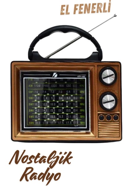 Kahverengi Nostaljik Radyo, Bluetooth, Usb, Tf Kart, Fenerli ve Fm Özellikleriyle fiyatları