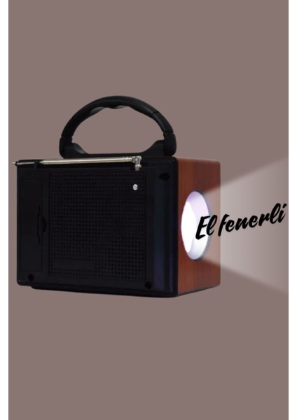 Kahverengi Nostaljik Radyo, Bluetooth, Usb, Tf Kart, Fenerli ve Fm Özellikleriyle fırsatları