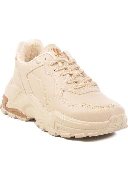159 G Ekru-Taba Kadın Mevsimlik Spor Ayakkabı