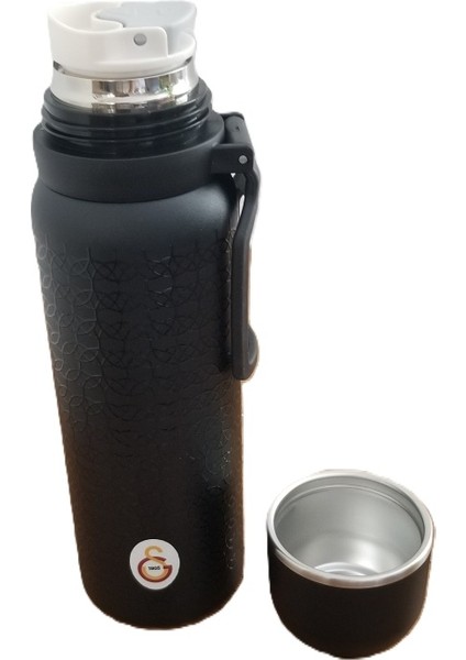 -Galatasaray 587193 Çelik Termos Bardaklı Kapak Siyah 650 ml fiyatları