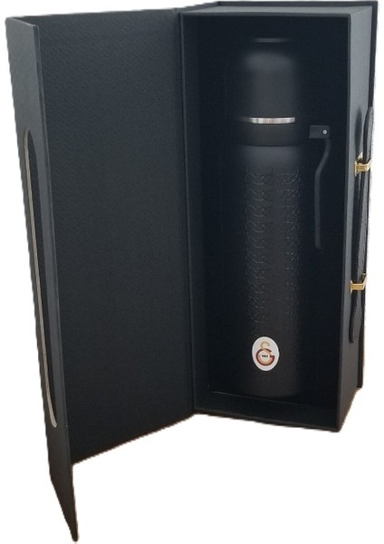 -Galatasaray 587193 Çelik Termos Bardaklı Kapak Siyah 650 ml fırsatları