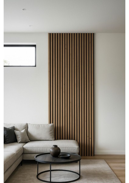 Ahşap Akustik Duvar Paneli 60X280 cm Safir Meşe Rengi indirimleri