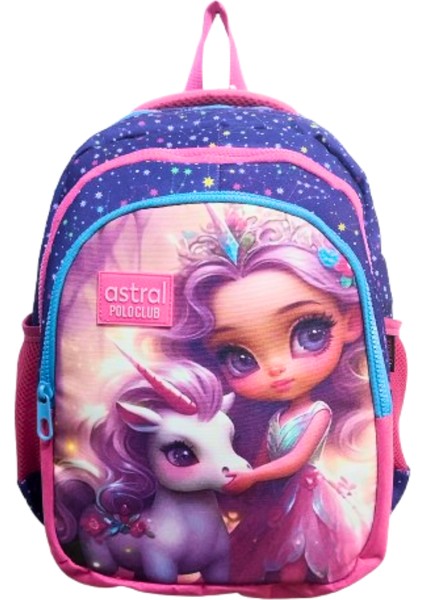 3 Bölmeli Kalemlikli ve Beslenmeli Ilk Okul Çantası Su Geçirmez Full Astarlı Prenses fiyatları