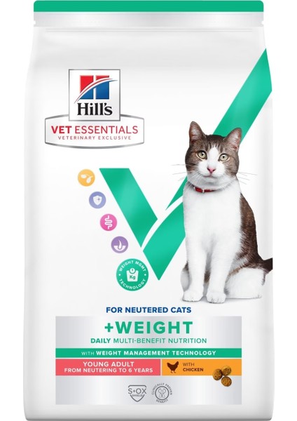 Vet Essentials Adult Weight Cat Food Tavuklu 3 kg