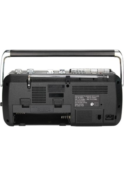 Siyah Bluetooth Kaset Çalar, Usb, Sd, Fm Radyo ile Nostaljik Müzik Keyfi fiyatları