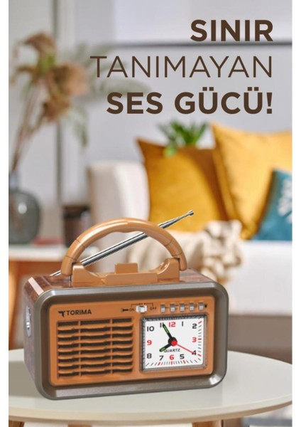 Ahşap Nostaljik Radyo ve Kablosuz Bluetooth Hoparlör, Çok Renkli, Şık ve Taşınabilir fiyatları