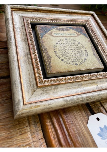 Turuncu Taşlı Çerçeveli Duvar Dekoru Tablo Seti 20X20 Cm, Bereket ve Nazar Koruma indirimleri