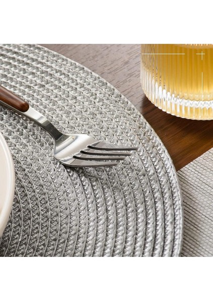 6'lı Gri Lux Amerikan Servis Supla Seti, Şık ve Kullanışlı Ev Dekoru. modelleri