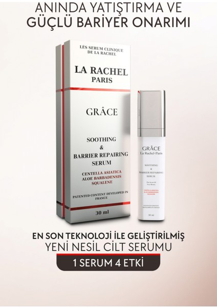Hassas Ciltler Için Profesyonel Güçlü Yatıştırıcı ve Güvenli Bariyer Onarımı-1 Serum 4 Etki-