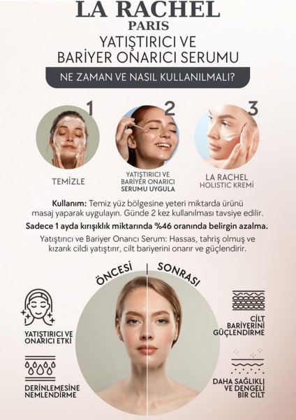 Hassas Ciltler Için Profesyonel Güçlü Yatıştırıcı ve Güvenli Bariyer Onarımı-1 Serum 4 Etki-