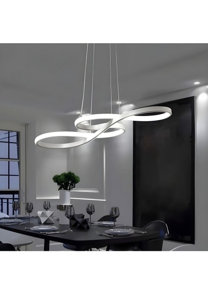 Modern Sarkıt LED Avize, Beyaz Işık, Salon, Mutfak, Oda ve Hol Için Şık Aydınlatma