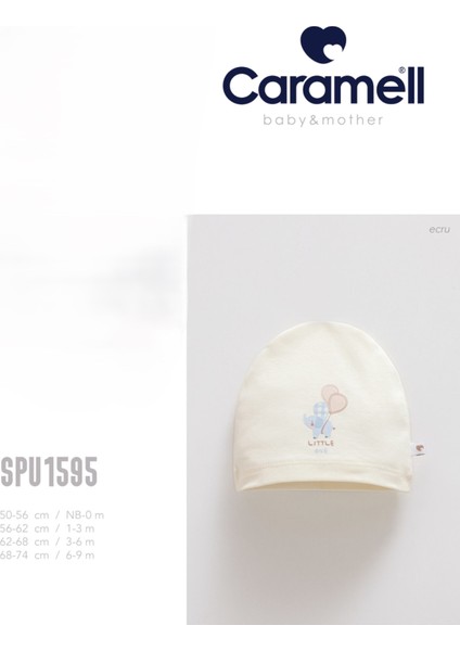 My Baby Kumsal Soft Colour Balonlu Fil Baskılı Bebek Şapka/bere //1595 fiyatları