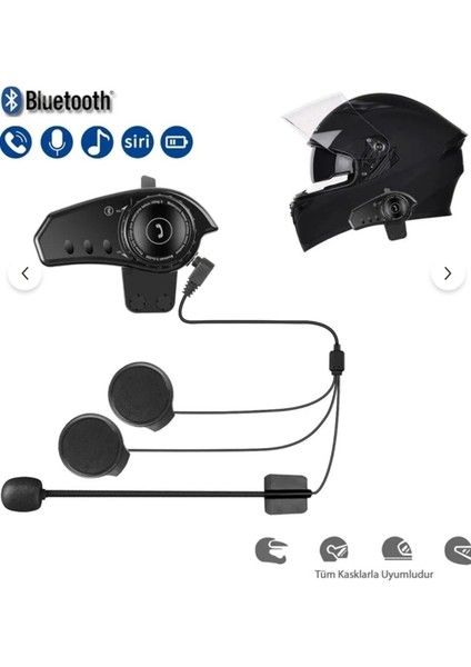 BT35B Iki Cihaz Eşleşme Özellikli Rgb Renkli Işıklı Motosiklet Bluetooth Kask Kulaklığı Interkom indirimleri