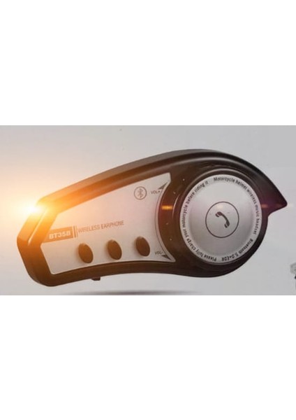 BT35B Iki Cihaz Eşleşme Özellikli Rgb Renkli Işıklı Motosiklet Bluetooth Kask Kulaklığı Interkom