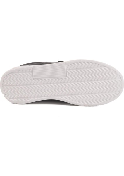 DRK158 G Cırtlı Bantlı Siyah-Beyaz Mevsimlik Spor Ayakkabı indirimleri