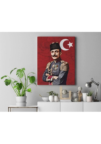 Çok Renkli Kanvas Tablo, Tarihi Figür Dekoratif Sanat Eseri 100X70 cm fiyatları