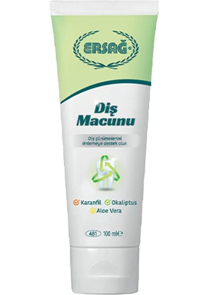Diş Macunu Karanfil - Okaliptüs - Aloe Vera 100 ml