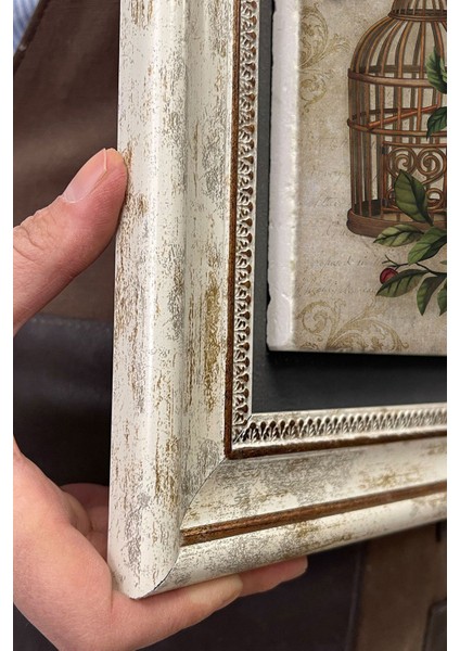 Renkli Taş Çerçeveli Tablo, Kelebek ve Çiçeklerle Duvara Şıklık Katın indirimleri