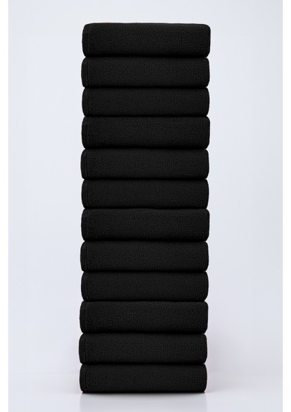 12 Adet 50 x 90 cm Mikrofiber El Yüz Kuaför Berber Spor Havlusu Leke ve Saç Boyası Tutmayan