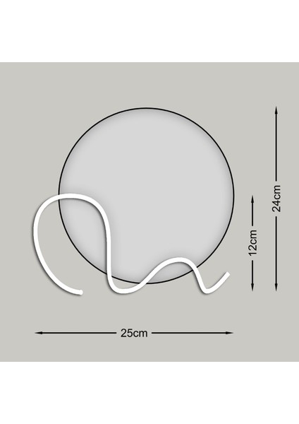 Şık Bohem Masa ve Makyaj Aynası, Çerçevesiz Amorf Tasarım, 22 Cm, Beyaz fırsatları