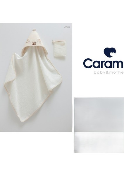 My Baby Kumsal %100 Organik Pamuklu Soft Tedy Kundak Havlu 82X90 cm ve 1 Adet Kese 1629