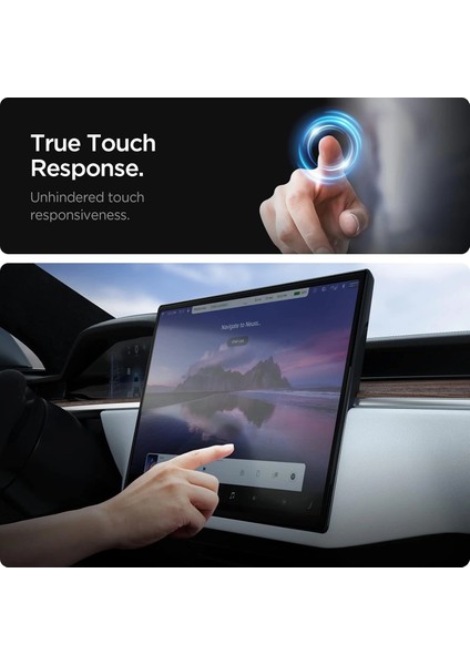 Tesla Model Y Juniper 2025 Sürücü ve Arka Ekran Araç Multimedya Ultra Ince Ekran Koruyucu modelleri