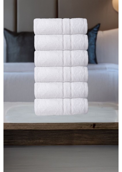 Otel, El, Yüz, Baş Havlusu 50X100 cm 6'lı Set Pamuklu