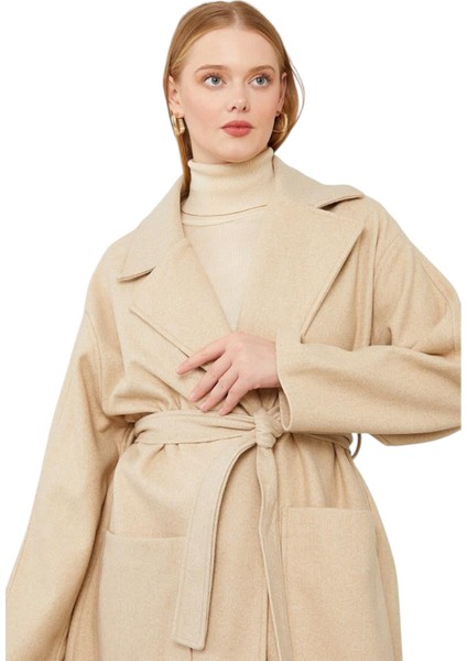 Kuşak Bağlamalı Kaşe Kaban LEV.570003 fırsatları