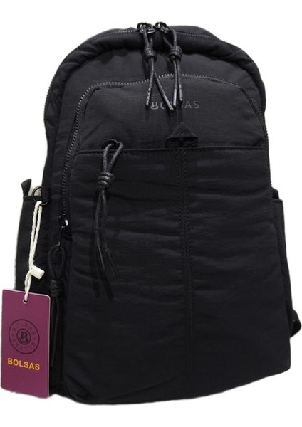 Krinkıl Bayan Sırt Çantası Siyah