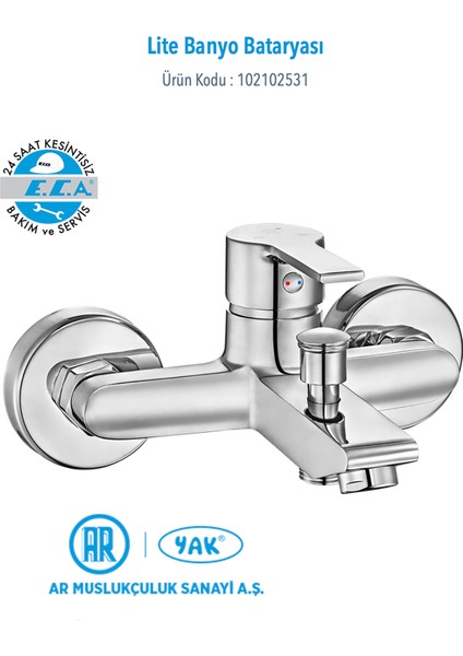 Lite Banyo Bataryası 102102531 ( 5 Yıl Eca Garantili )
