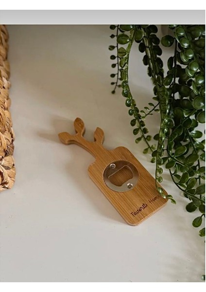 Yaprak Figürlü Bambu Şişe Açacağı – Mıknatıslı fiyatları