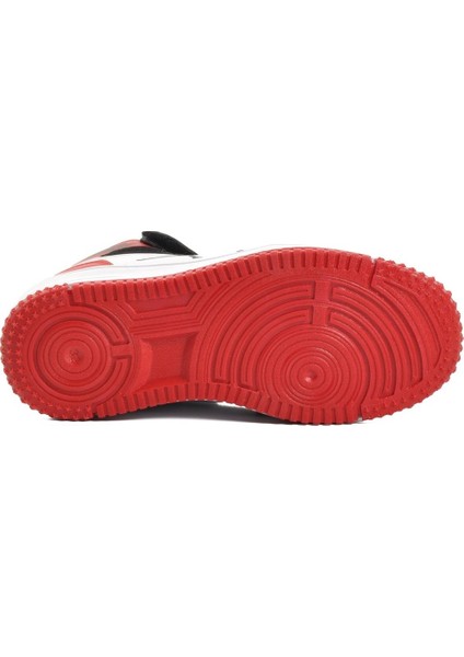 25C.HAYKAT Beyaz-Kırmızı Bilekli Cırtlı Ortopedik Sneaker Erkek Çocuk Spor Ayakkabı fırsatları