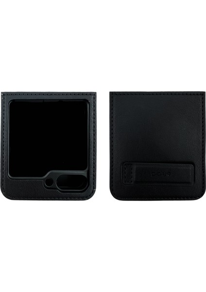 Samgung Galaxy Z Flıp 5 Uyumlu Suni Deri Arka Koruma Kılıfı Siyah NT-104189 fiyatları