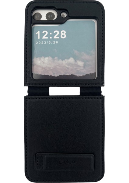 Samgung Galaxy Z Flıp 5 Uyumlu Suni Deri Arka Koruma Kılıfı Siyah NT-104189 indirimleri