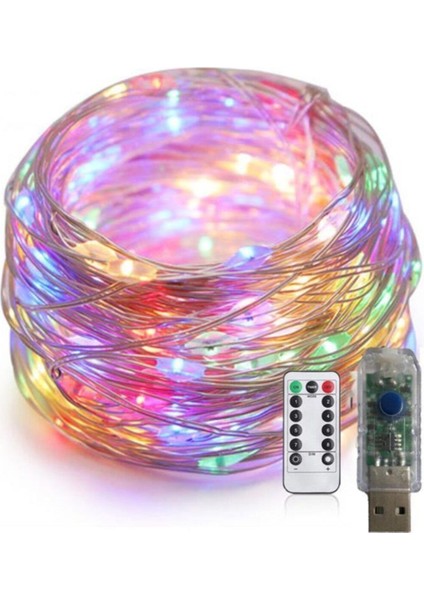 Sarı 5 Metre Kumandalı USB LED Işık, Animasyonlu Peri Tel Işık fiyatları