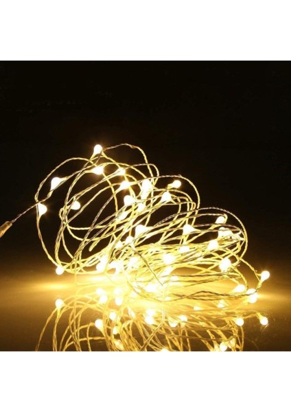 Sarı 5 Metre Kumandalı USB LED Işık, Animasyonlu Peri Tel Işık modelleri